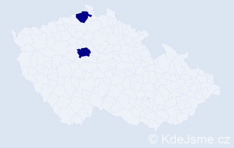 Příjmení: 'Akwo', počet výskytů 4 v celé ČR