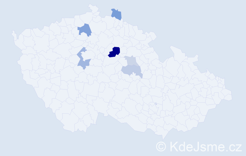 Příjmení: 'Draha', počet výskytů 11 v celé ČR