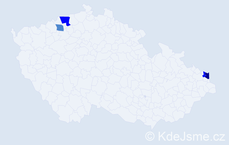 Příjmení: 'Sečánská', počet výskytů 6 v celé ČR