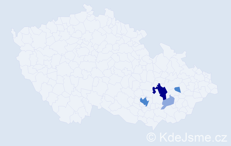 Příjmení: 'Skulil', počet výskytů 14 v celé ČR