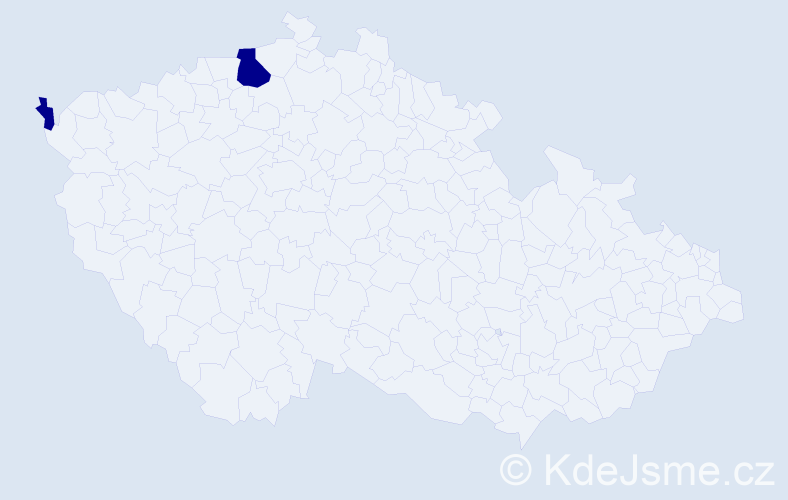 Příjmení: 'Bulyha', počet výskytů 2 v celé ČR