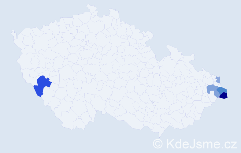Příjmení: 'Stryczková', počet výskytů 20 v celé ČR