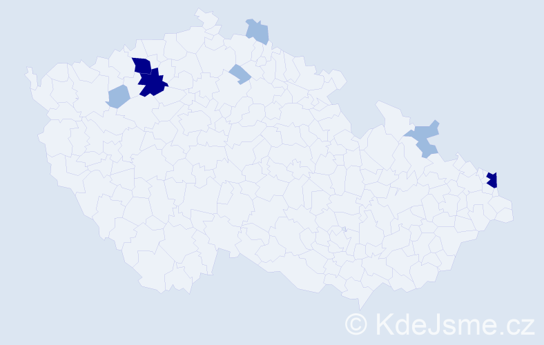 Příjmení: 'Goreová', počet výskytů 16 v celé ČR