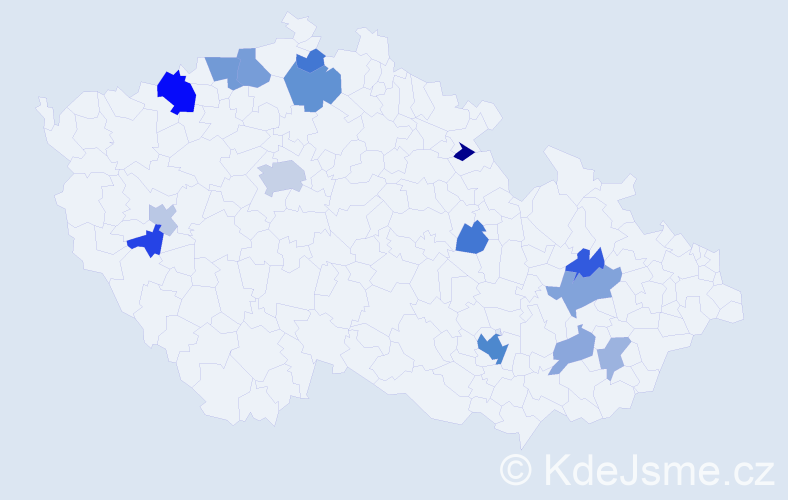Příjmení: 'Russo', počet výskytů 32 v celé ČR