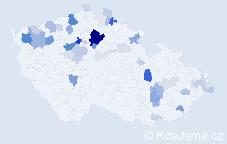 Příjmení: 'Fečo', počet výskytů 193 v celé ČR