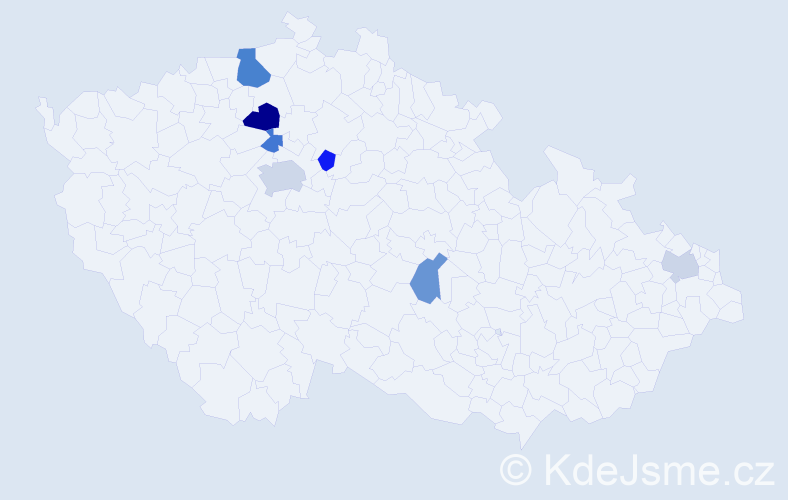 Příjmení: 'Apt', počet výskytů 12 v celé ČR