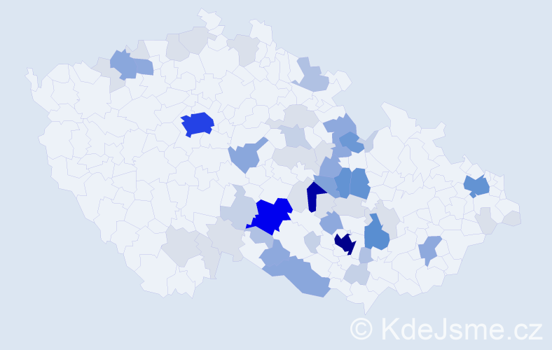 Příjmení: 'Kalášková', počet výskytů 209 v celé ČR