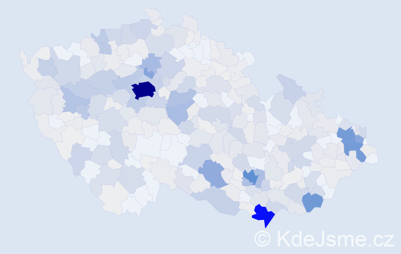 Příjmení: 'Uher', počet výskytů 2048 v celé ČR