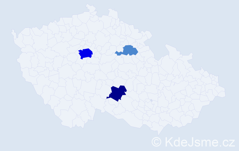 Příjmení: 'Dršata', počet výskytů 14 v celé ČR