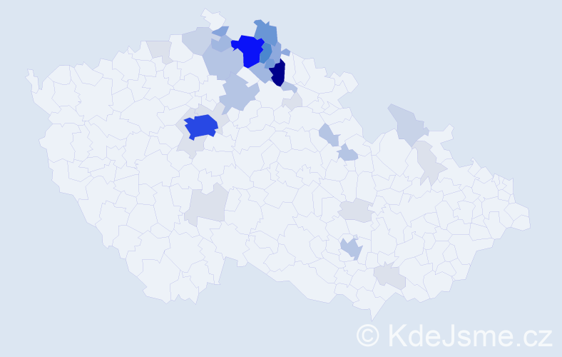 Příjmení: 'Maryško', počet výskytů 138 v celé ČR