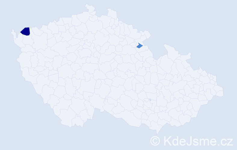Příjmení: 'Dlutko', počet výskytů 6 v celé ČR