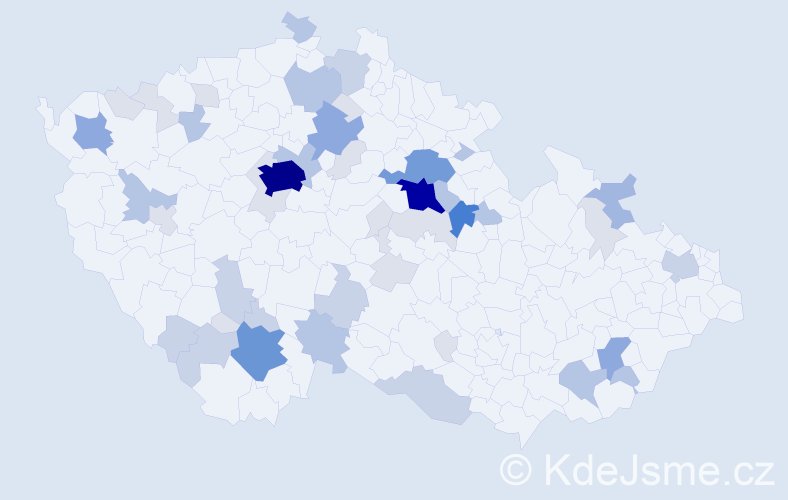 Příjmení: 'Shánělová', počet výskytů 160 v celé ČR