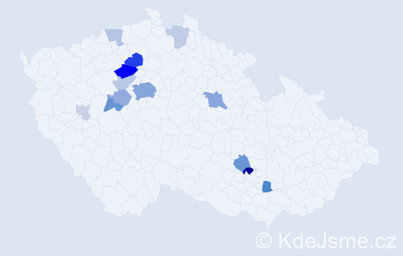 Příjmení: 'Pallas', počet výskytů 32 v celé ČR