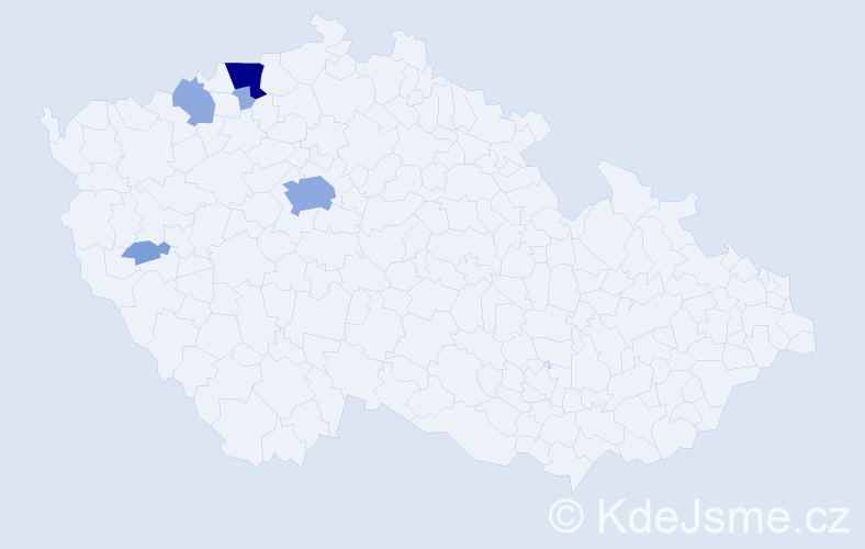 Příjmení: 'Stammová', počet výskytů 12 v celé ČR