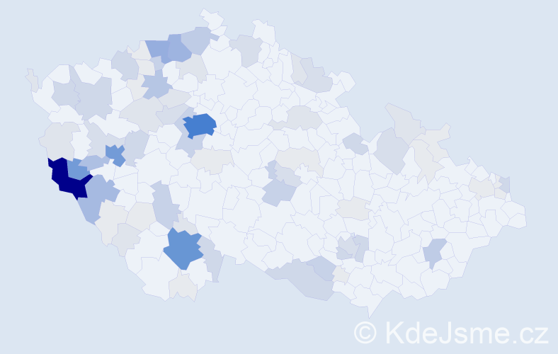 Příjmení: 'Kabourek', počet výskytů 325 v celé ČR