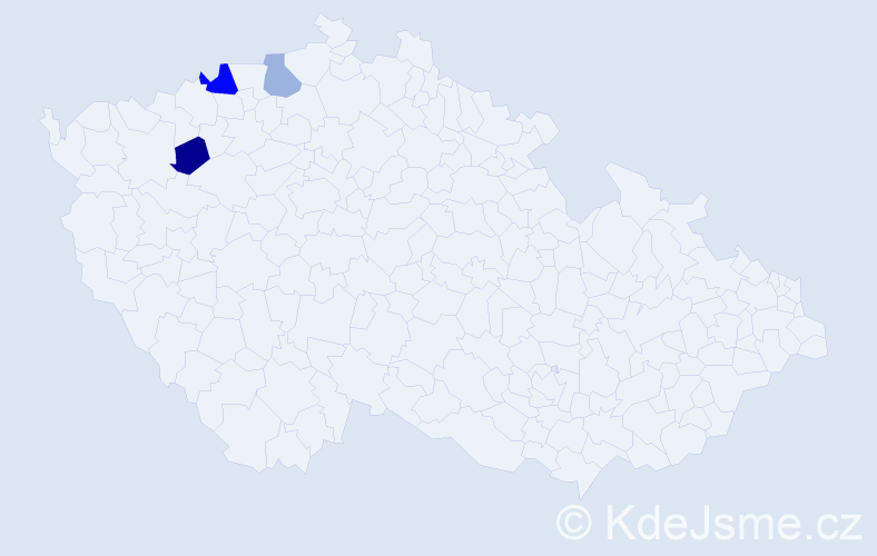 Příjmení: 'Korolenková', počet výskytů 4 v celé ČR