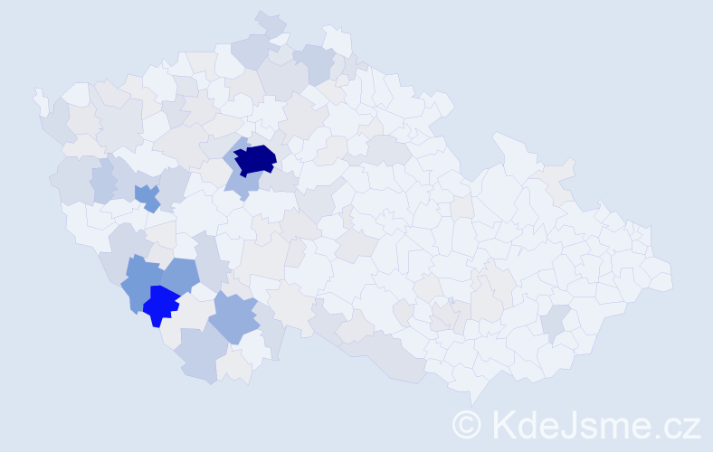 Příjmení: 'Voldřich', počet výskytů 478 v celé ČR