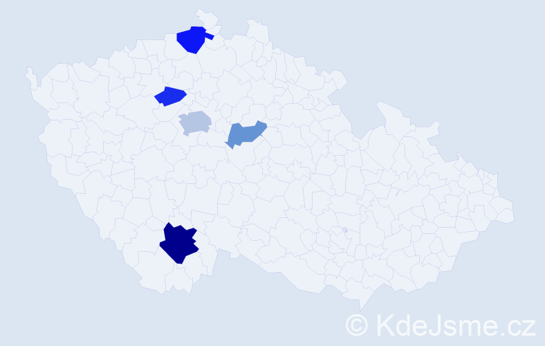 Příjmení: 'Larina', počet výskytů 11 v celé ČR