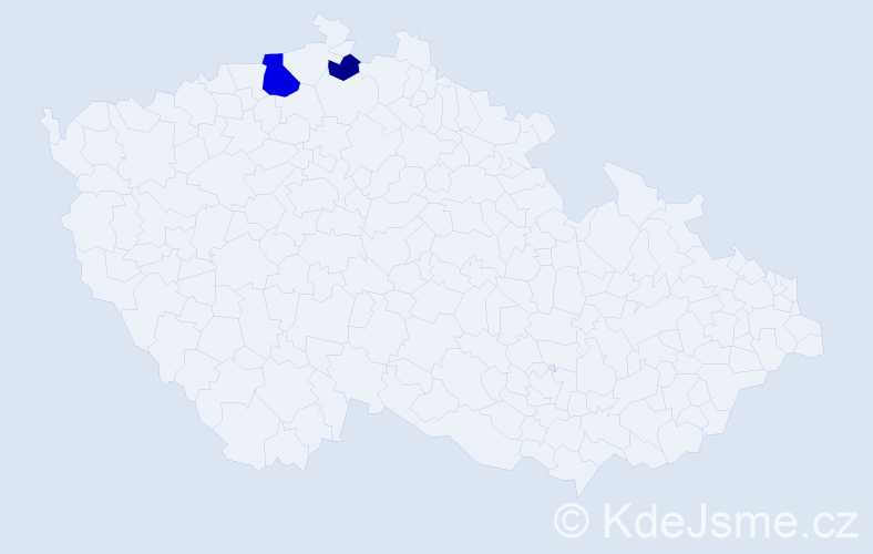 Příjmení: 'Pastel', počet výskytů 4 v celé ČR