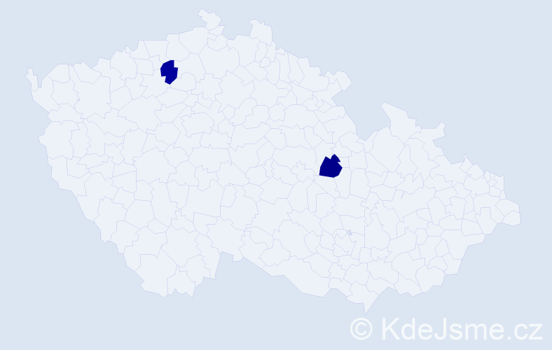 Příjmení: 'Turbak', počet výskytů 2 v celé ČR