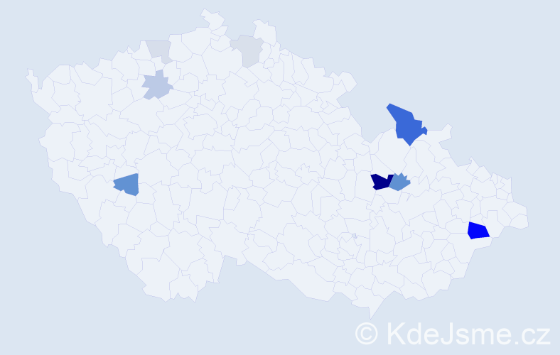 Příjmení: 'Geppertová', počet výskytů 21 v celé ČR