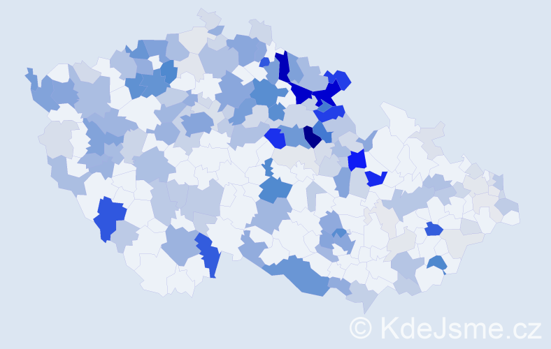 Příjmení: 'Pfeiferová', počet výskytů 628 v celé ČR