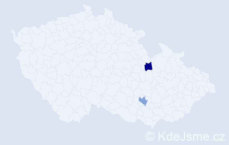 Příjmení: 'Jačisko', počet výskytů 7 v celé ČR