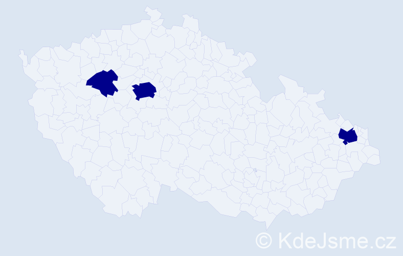 Příjmení: 'Legart', počet výskytů 6 v celé ČR