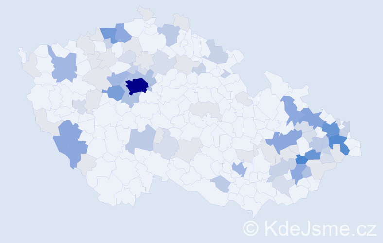 Příjmení: 'Čubová', počet výskytů 306 v celé ČR