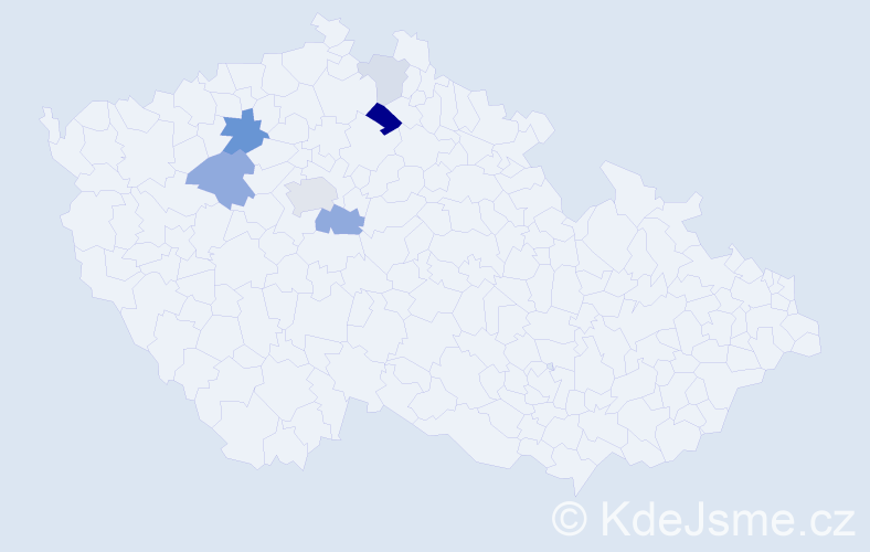 Příjmení: 'Krameriusová', počet výskytů 15 v celé ČR