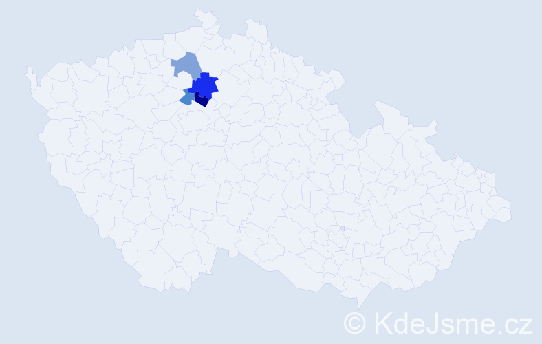 Příjmení: 'Stibichová', počet výskytů 6 v celé ČR