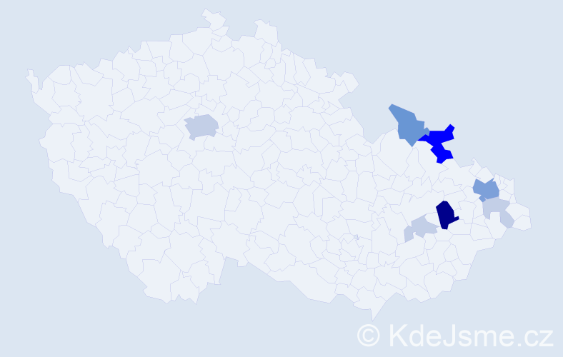 Příjmení: 'Perdula', počet výskytů 29 v celé ČR