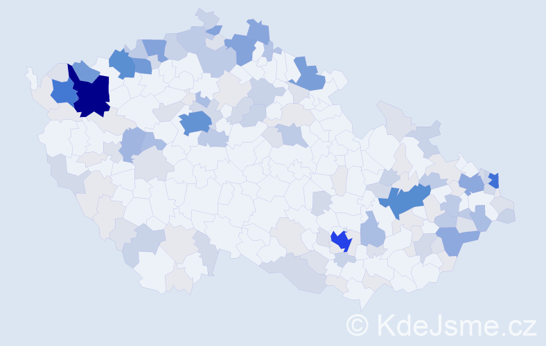 Příjmení: 'Šandor', počet výskytů 524 v celé ČR