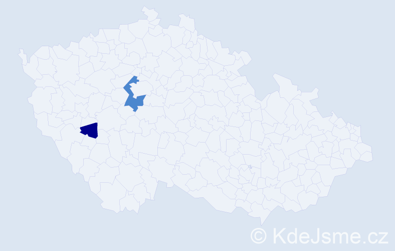 Příjmení: 'Niemkiewicz', počet výskytů 4 v celé ČR