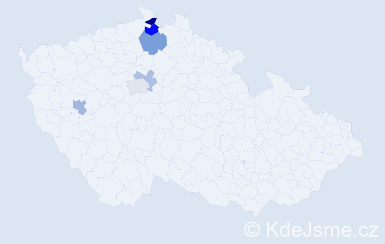 Příjmení: 'Feuereisl', počet výskytů 11 v celé ČR