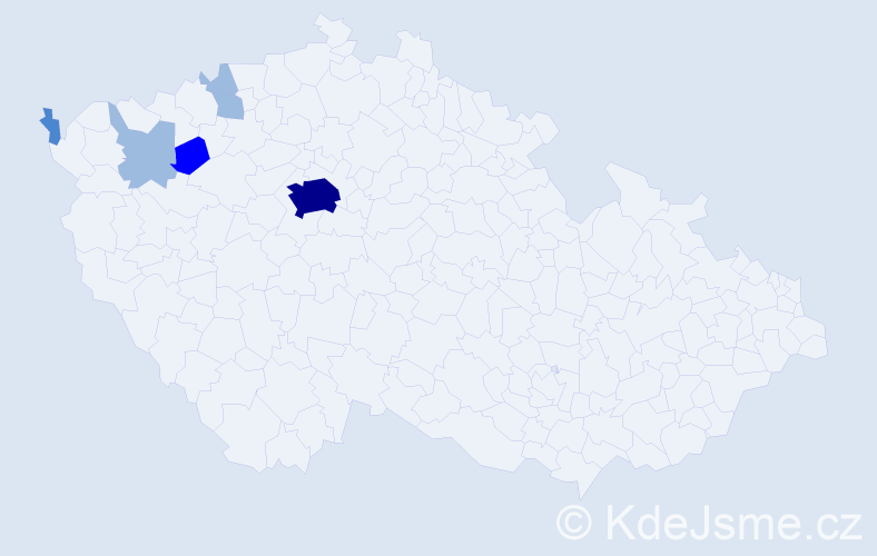 Příjmení: 'Khel', počet výskytů 12 v celé ČR