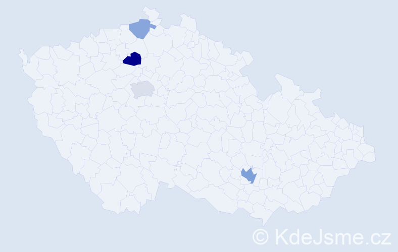 Příjmení: 'Vaishar', počet výskytů 9 v celé ČR