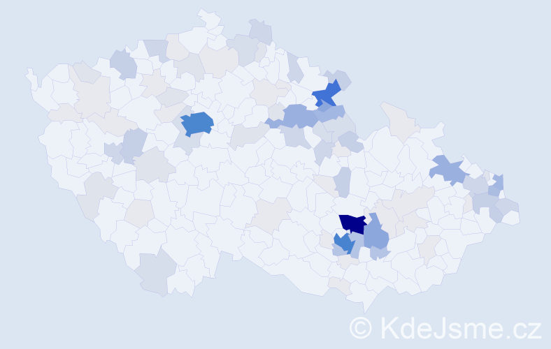 Příjmení: 'Grim', počet výskytů 346 v celé ČR