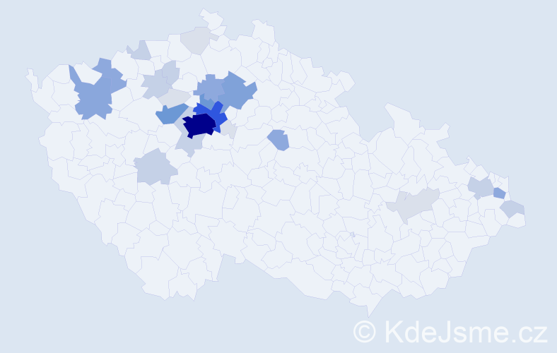 Příjmení: 'Lafek', počet výskytů 98 v celé ČR