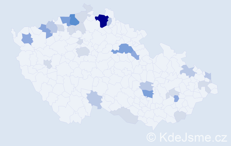 Příjmení: 'Grajcarová', počet výskytů 81 v celé ČR