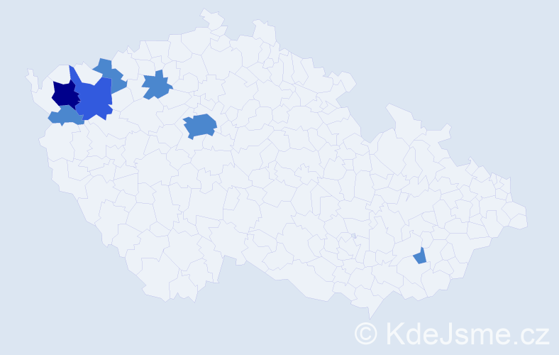 Příjmení: 'Slivkanič', počet výskytů 18 v celé ČR