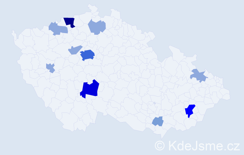 Příjmení: 'Khalil', počet výskytů 30 v celé ČR