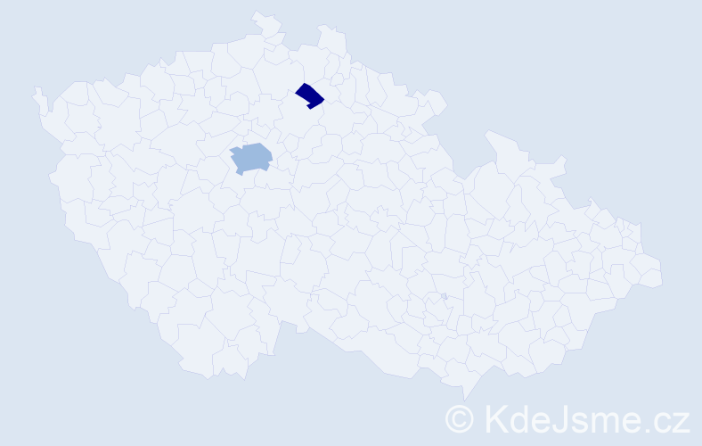 Příjmení: 'Tilton', počet výskytů 5 v celé ČR