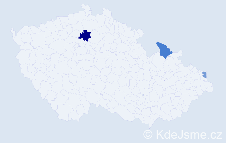 Příjmení: 'Kühne', počet výskytů 4 v celé ČR