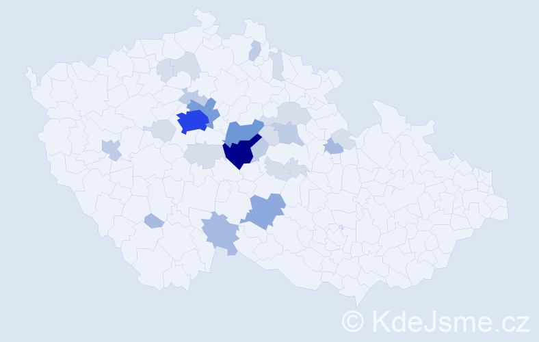 Příjmení: 'Zatřepálek', počet výskytů 81 v celé ČR