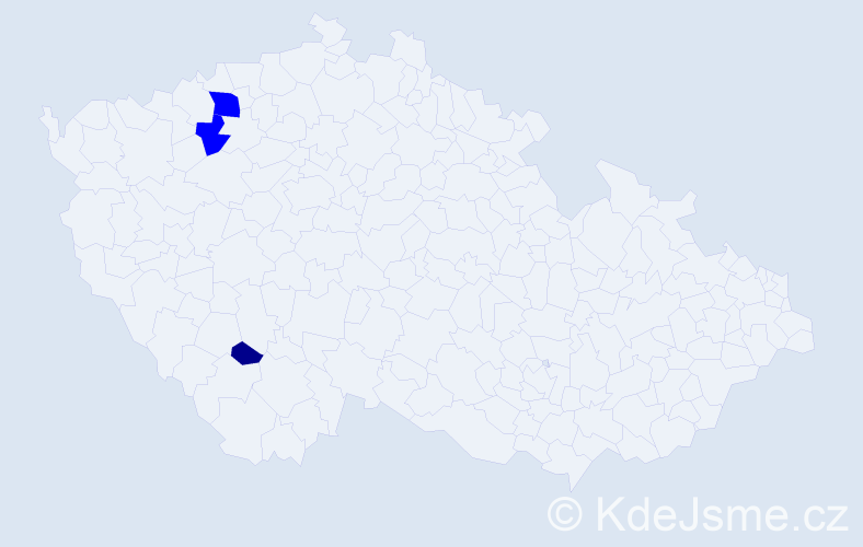 Příjmení: 'Tennler', počet výskytů 4 v celé ČR