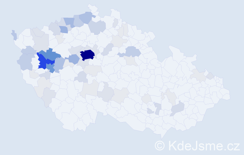 Příjmení: 'Krofta', počet výskytů 252 v celé ČR