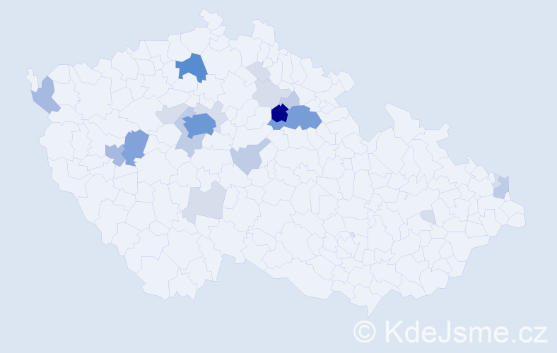 Příjmení: 'Purma', počet výskytů 70 v celé ČR