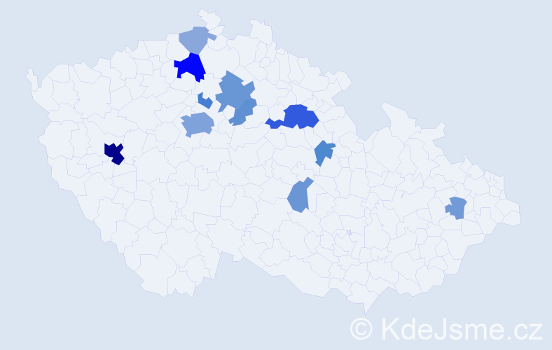 Příjmení: 'Pipash', počet výskytů 34 v celé ČR