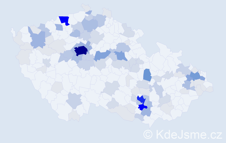 Příjmení: 'Schiller', počet výskytů 348 v celé ČR